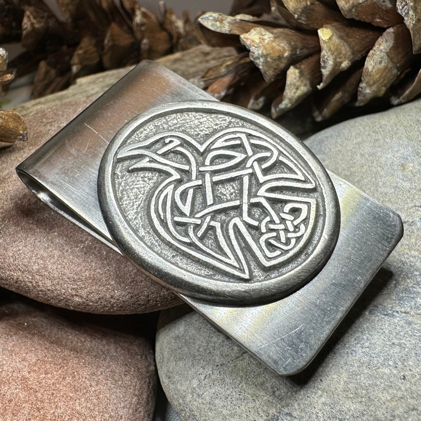 Celtic Raven Money Clip