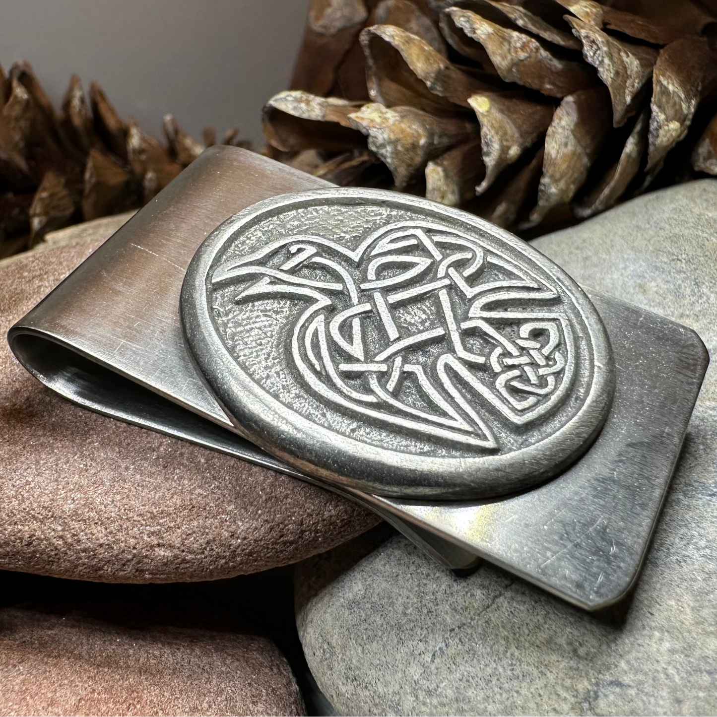 Celtic Raven Money Clip