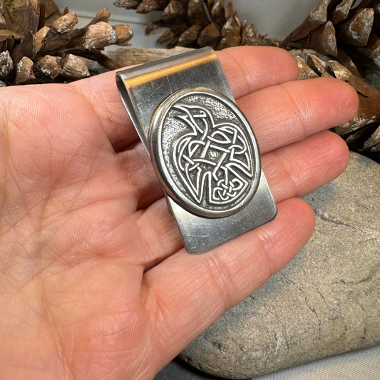 Celtic Raven Money Clip