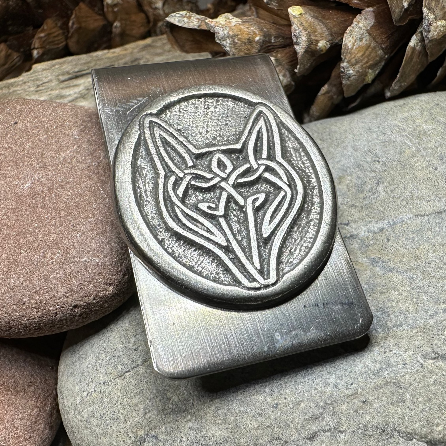 Celtic Wolf Money Clip