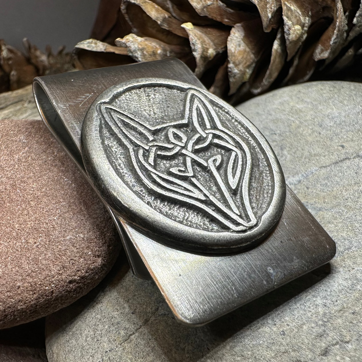 Celtic Wolf Money Clip
