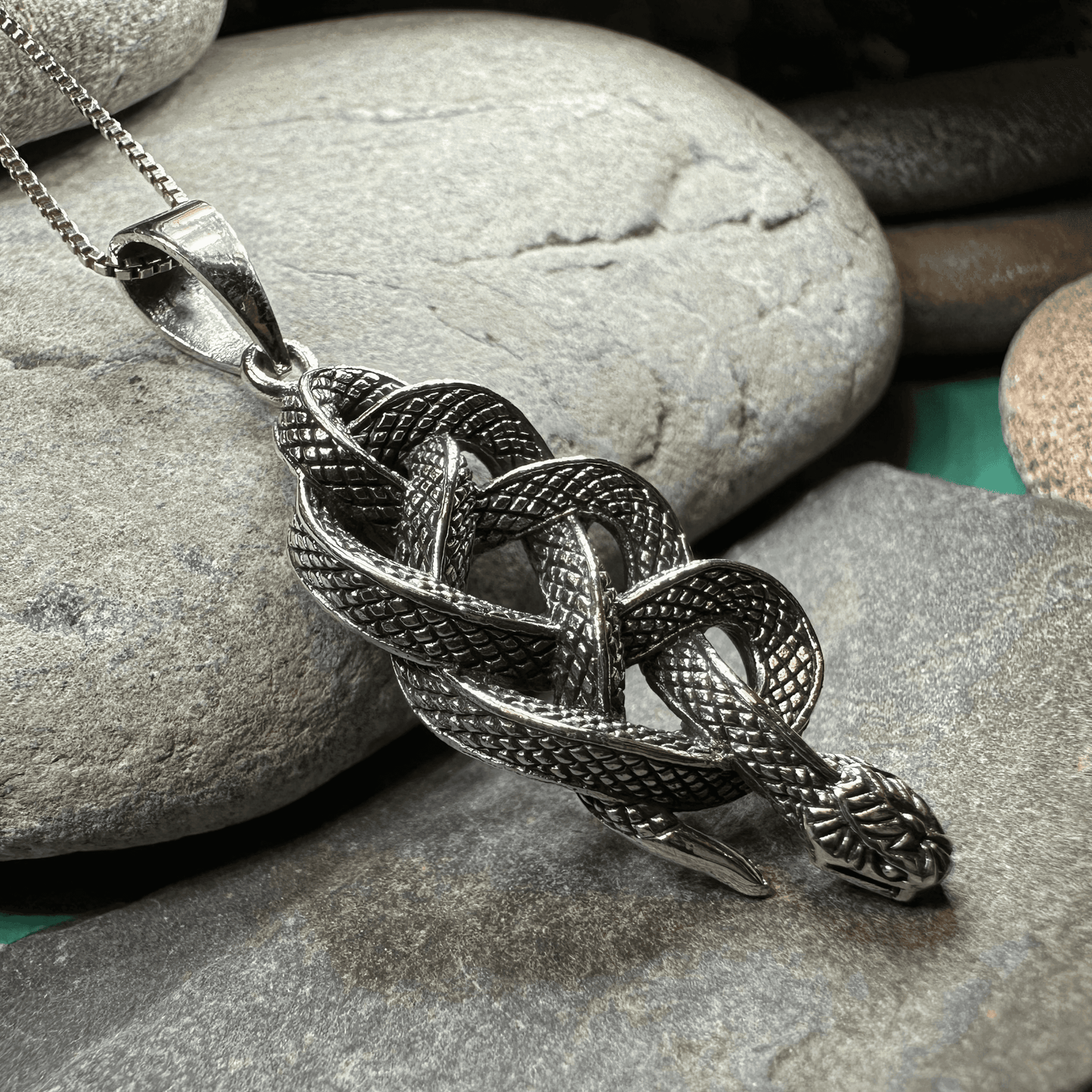 Alchemy Celtic Snake Necklace - 18