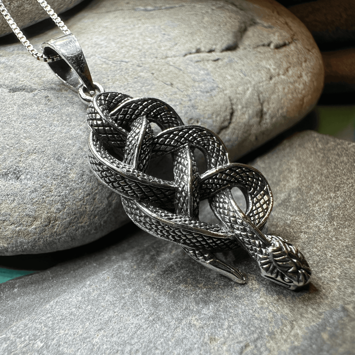 Alchemy Celtic Snake Necklace - 18