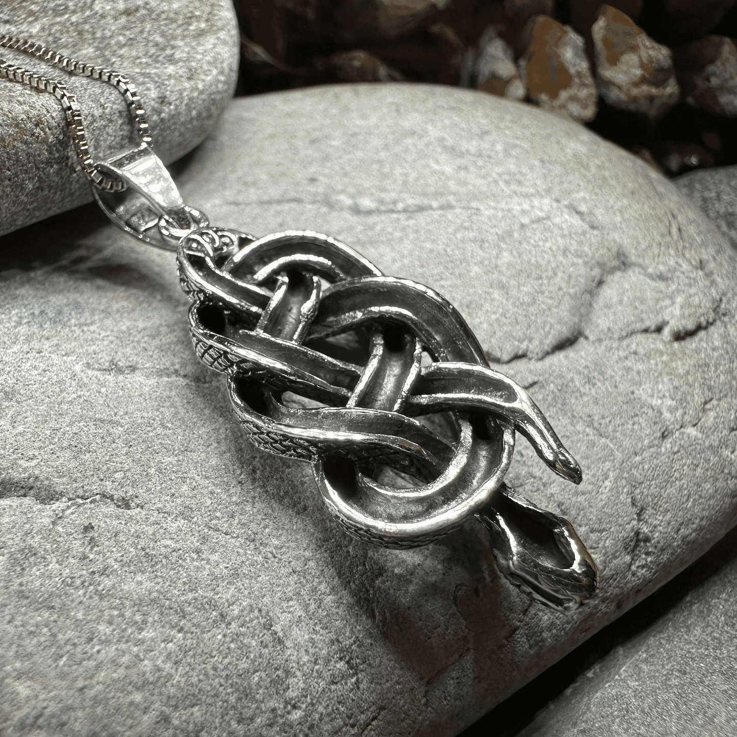 Alchemy Celtic Snake Necklace - 18