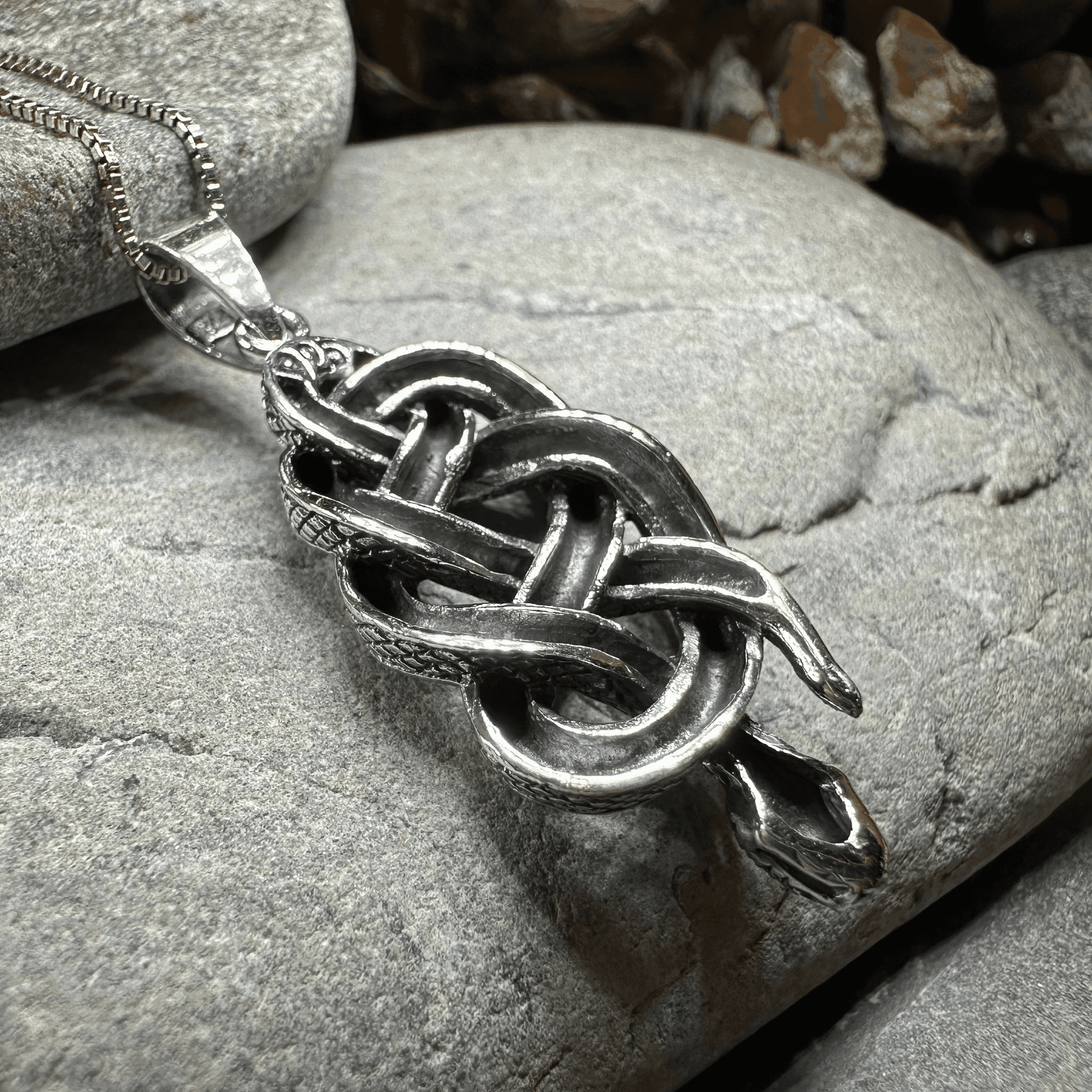 Alchemy Celtic Snake Necklace - 18