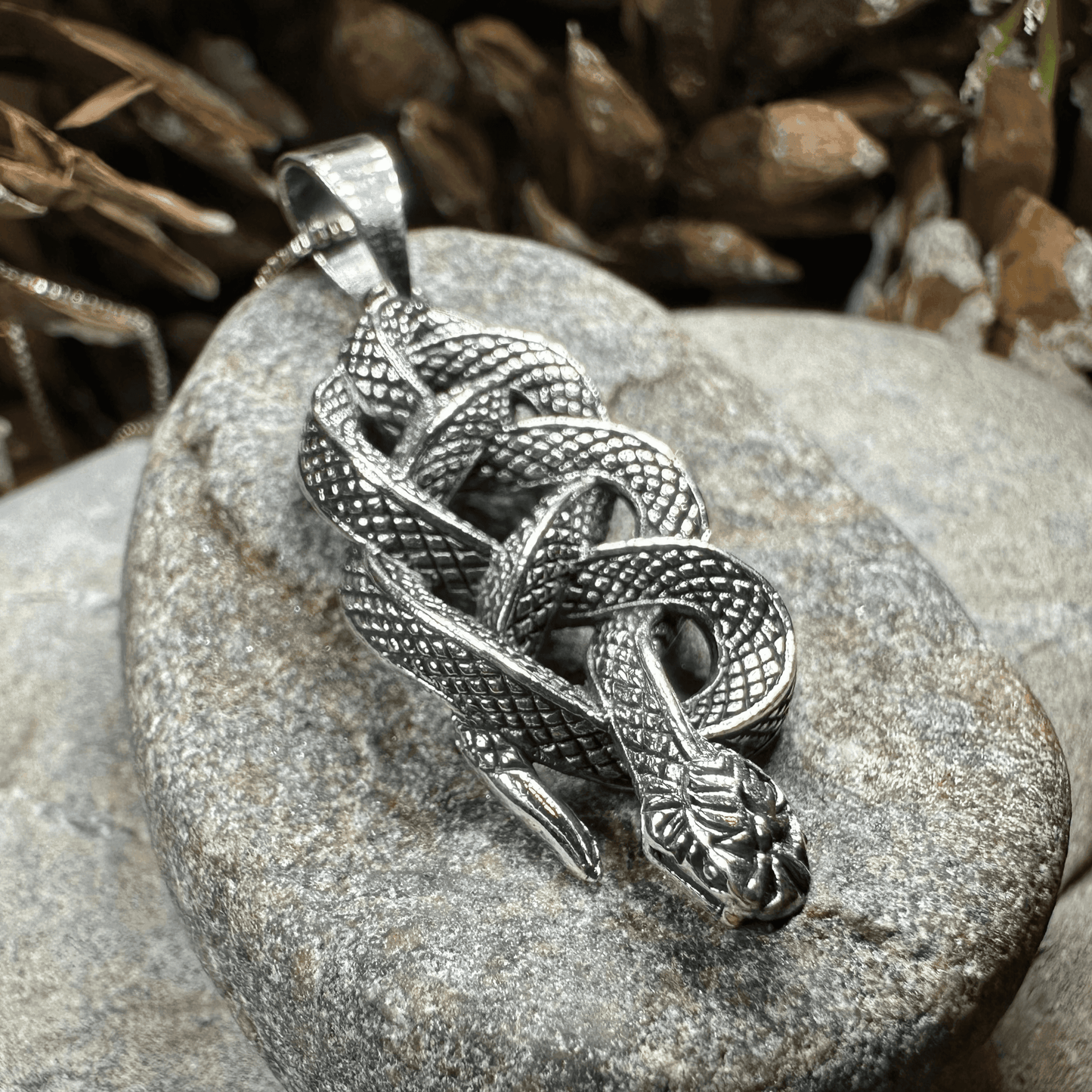 Alchemy Celtic Snake Necklace - 18