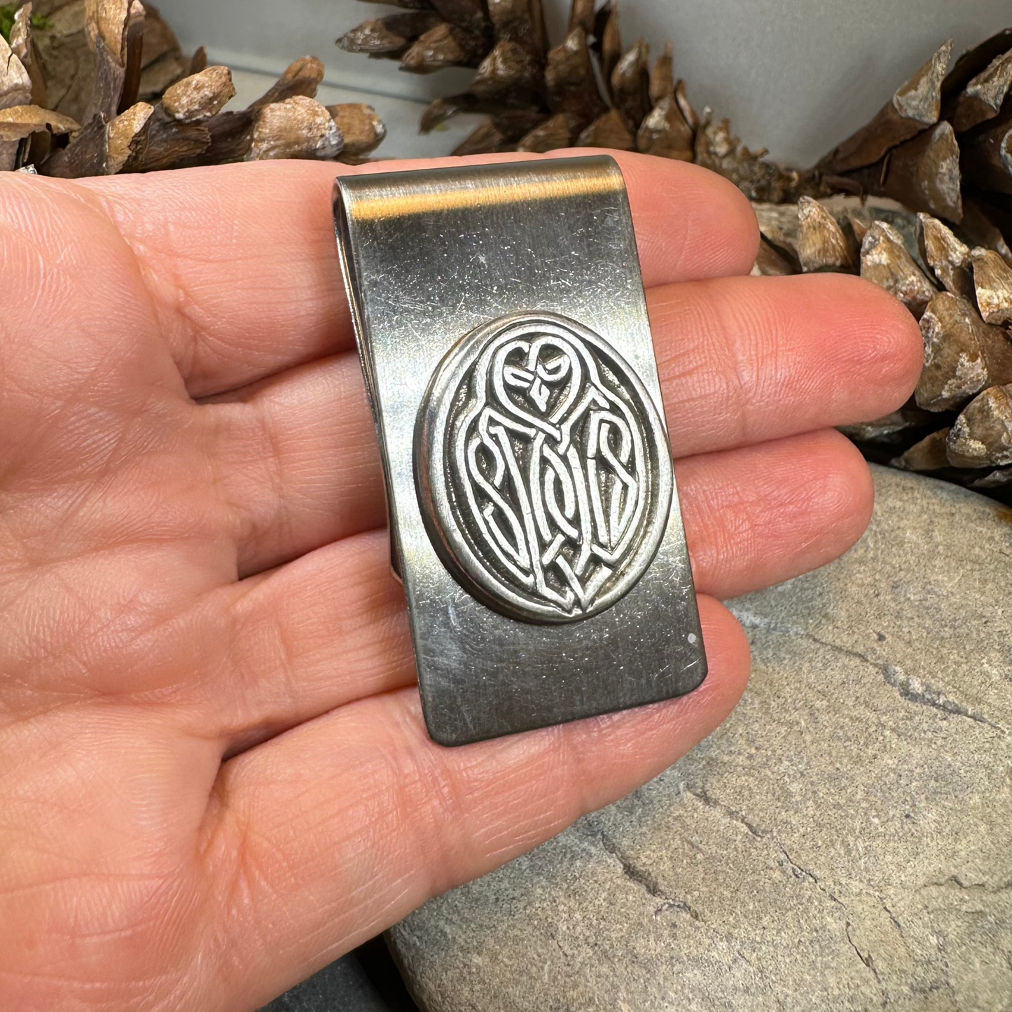 Celtic Owl Money Clip