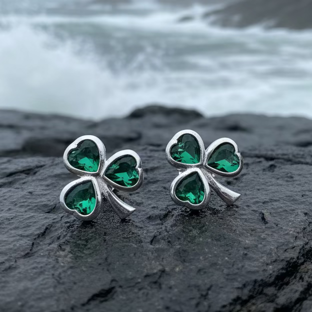 Emerald Isle Shamrock Earrings