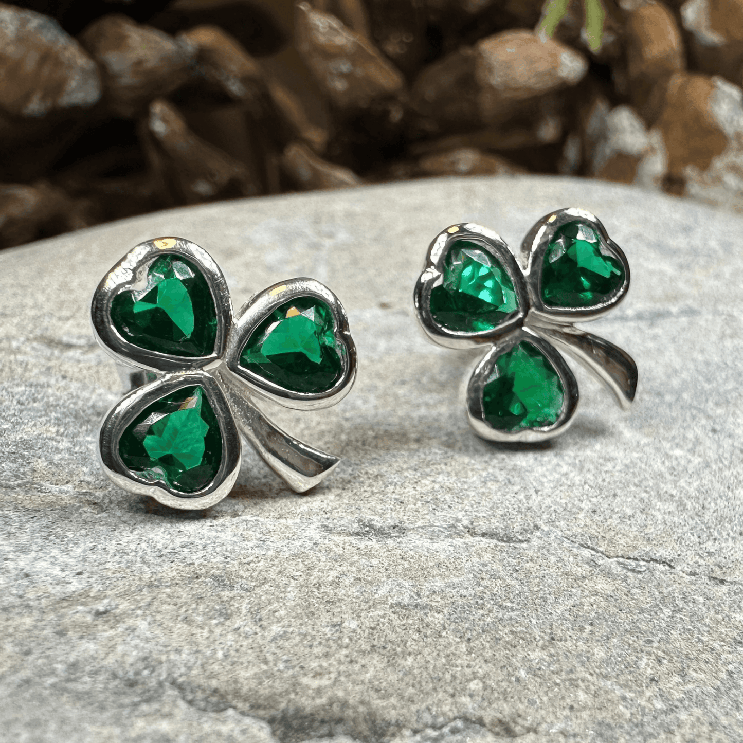 Emerald Isle Shamrock Earrings - 