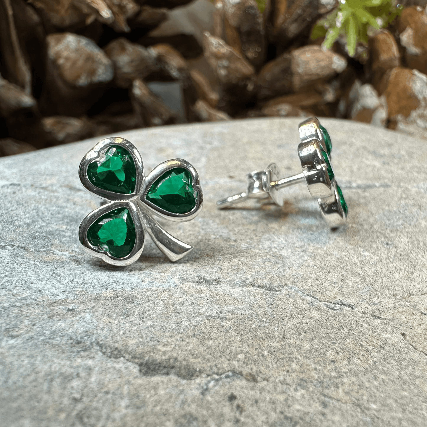 Emerald Isle Shamrock Earrings - 