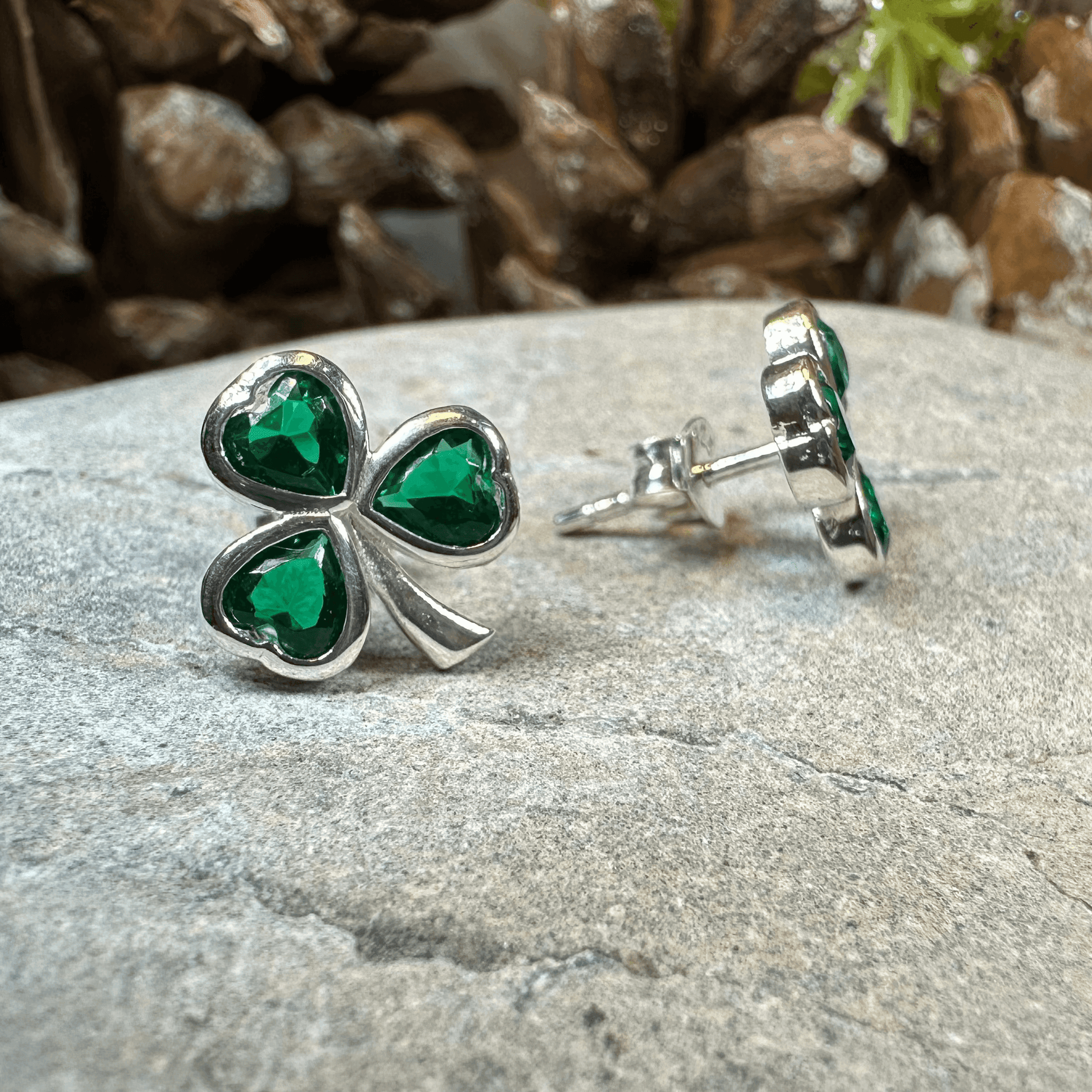 Emerald Isle Shamrock Earrings - 