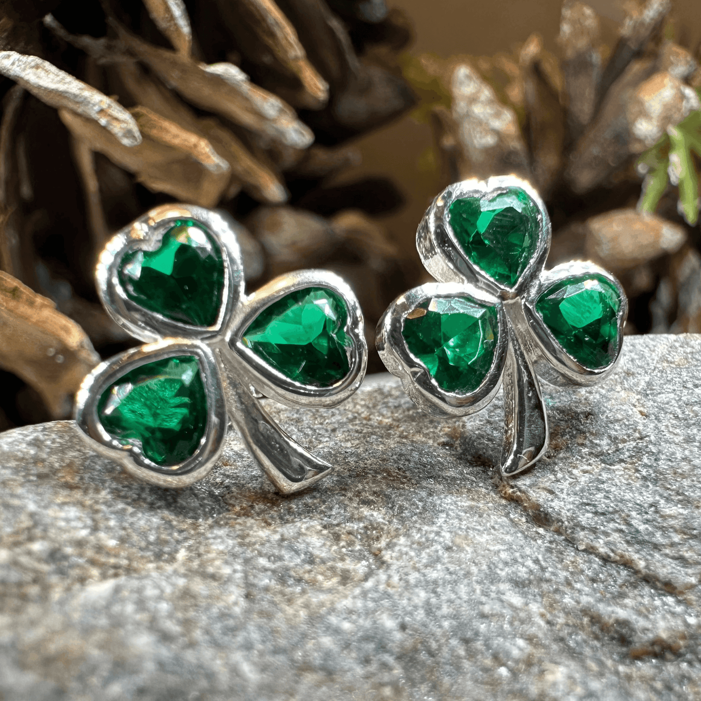 Emerald Isle Shamrock Earrings - 