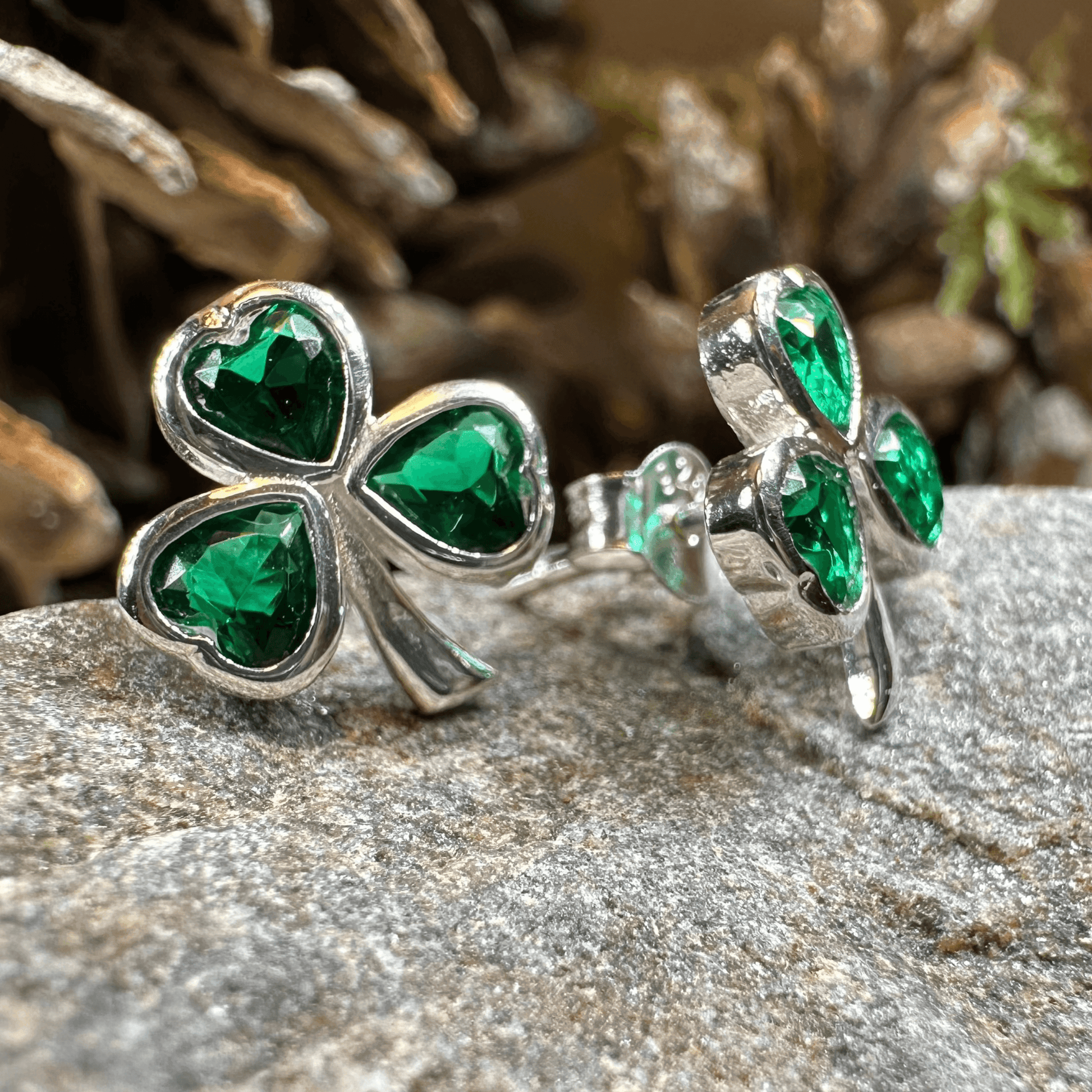 Emerald Isle Shamrock Earrings - 