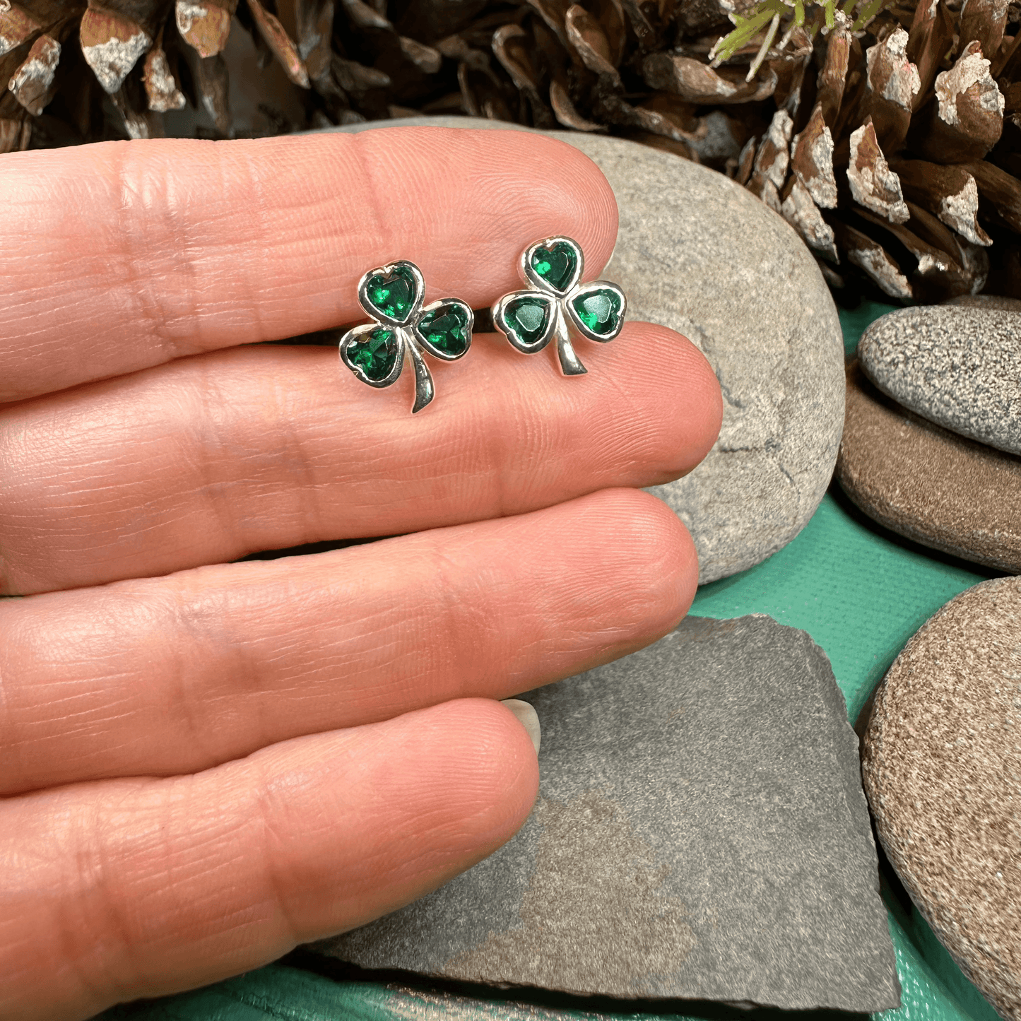 Emerald Isle Shamrock Earrings - 