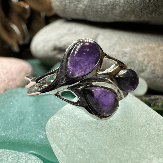 Celtic Love Knot Ring - 7 / Amethyst