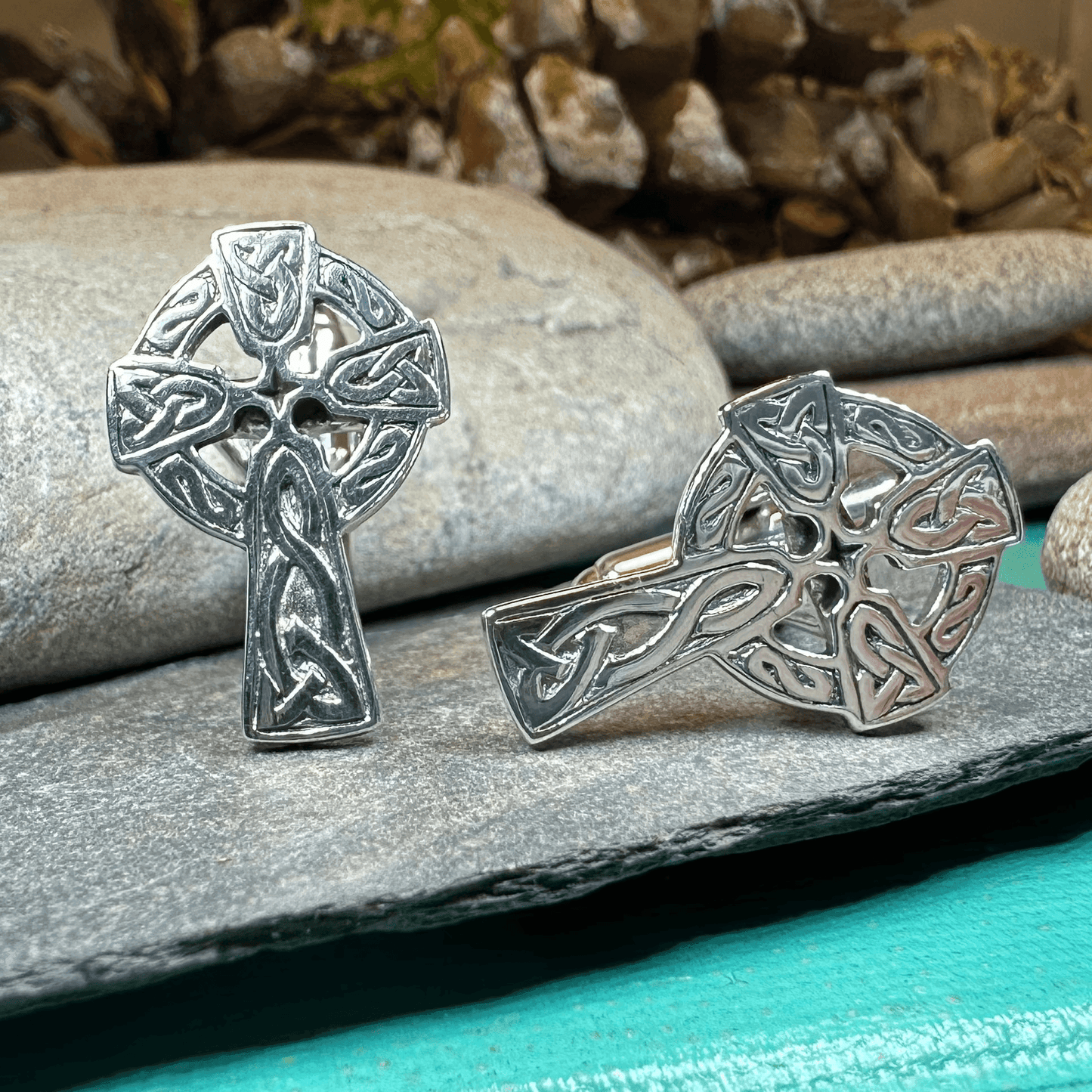 Celtic Cross Cuff Links - 