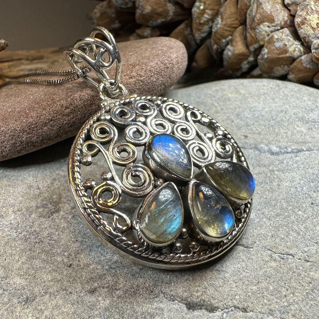 Purple Midnight Labradorite Necklace