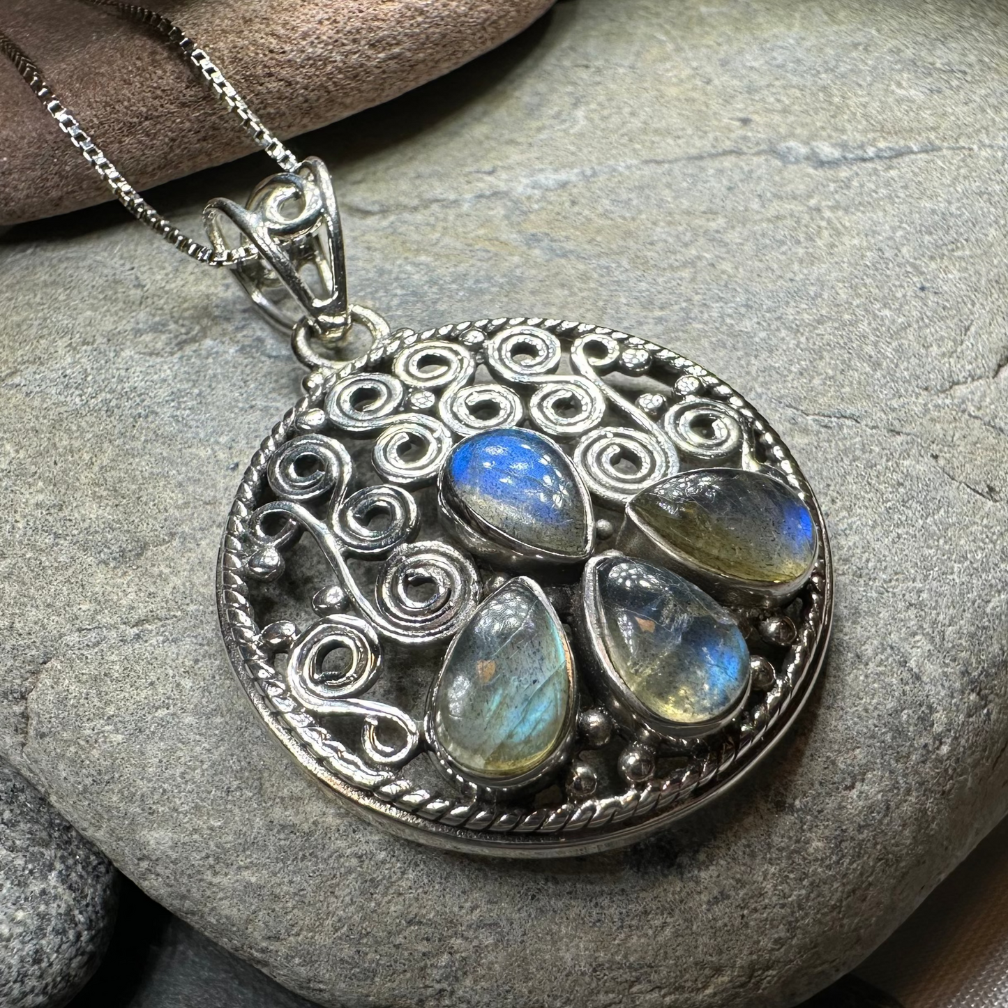 Purple Midnight Labradorite Necklace