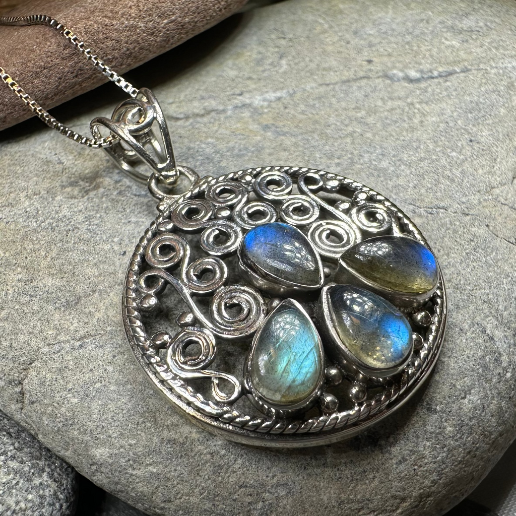 Purple Midnight Labradorite Necklace
