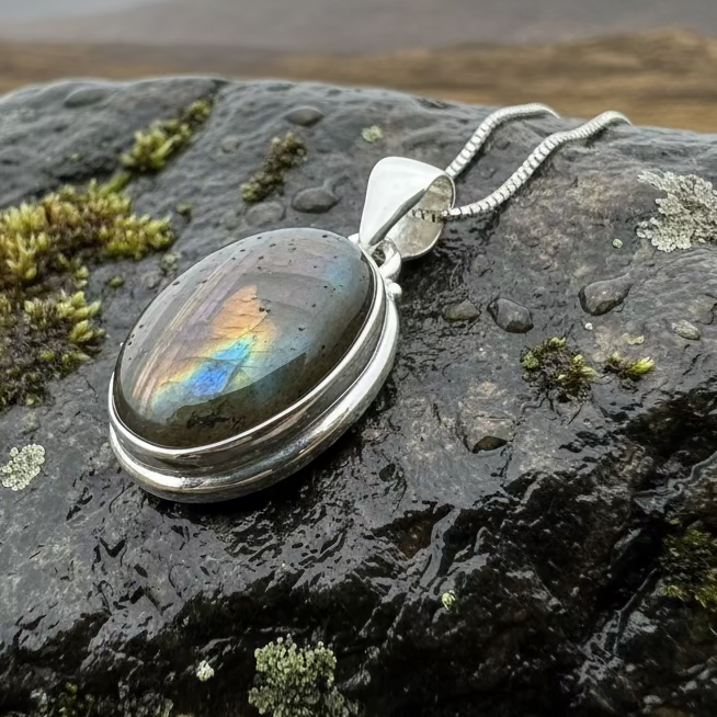 Celtic Purple Night Necklace