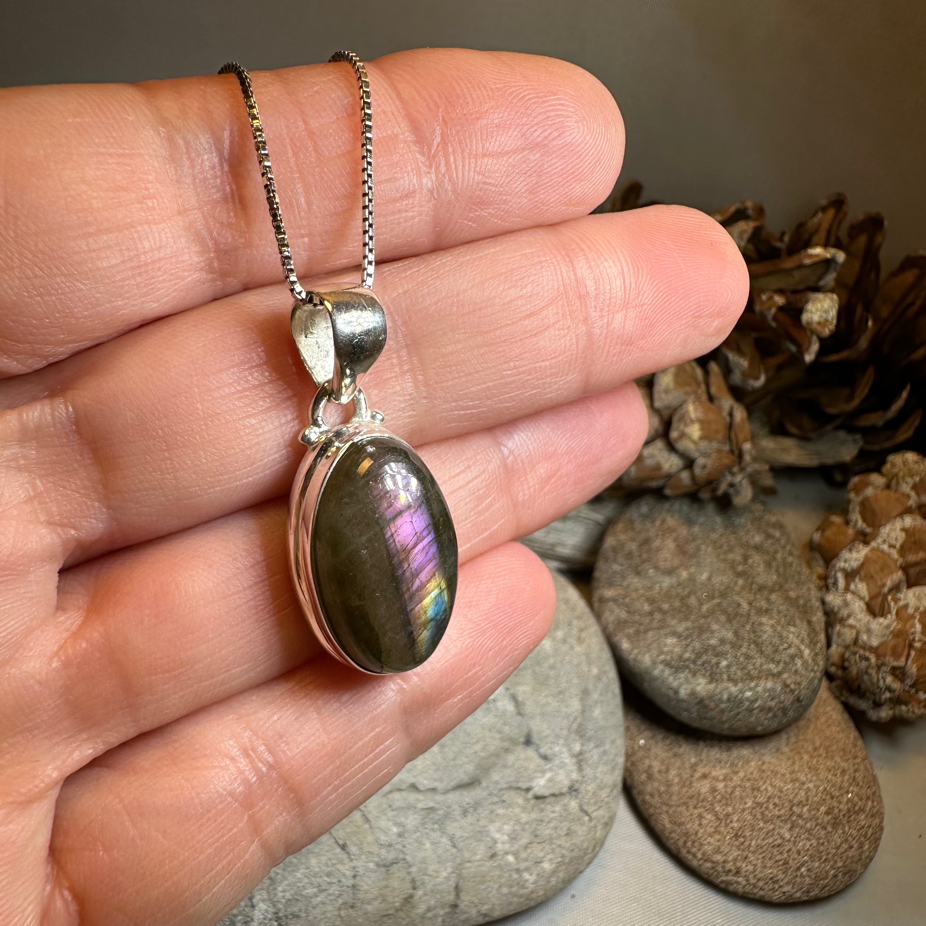 Celtic Purple Night Necklace