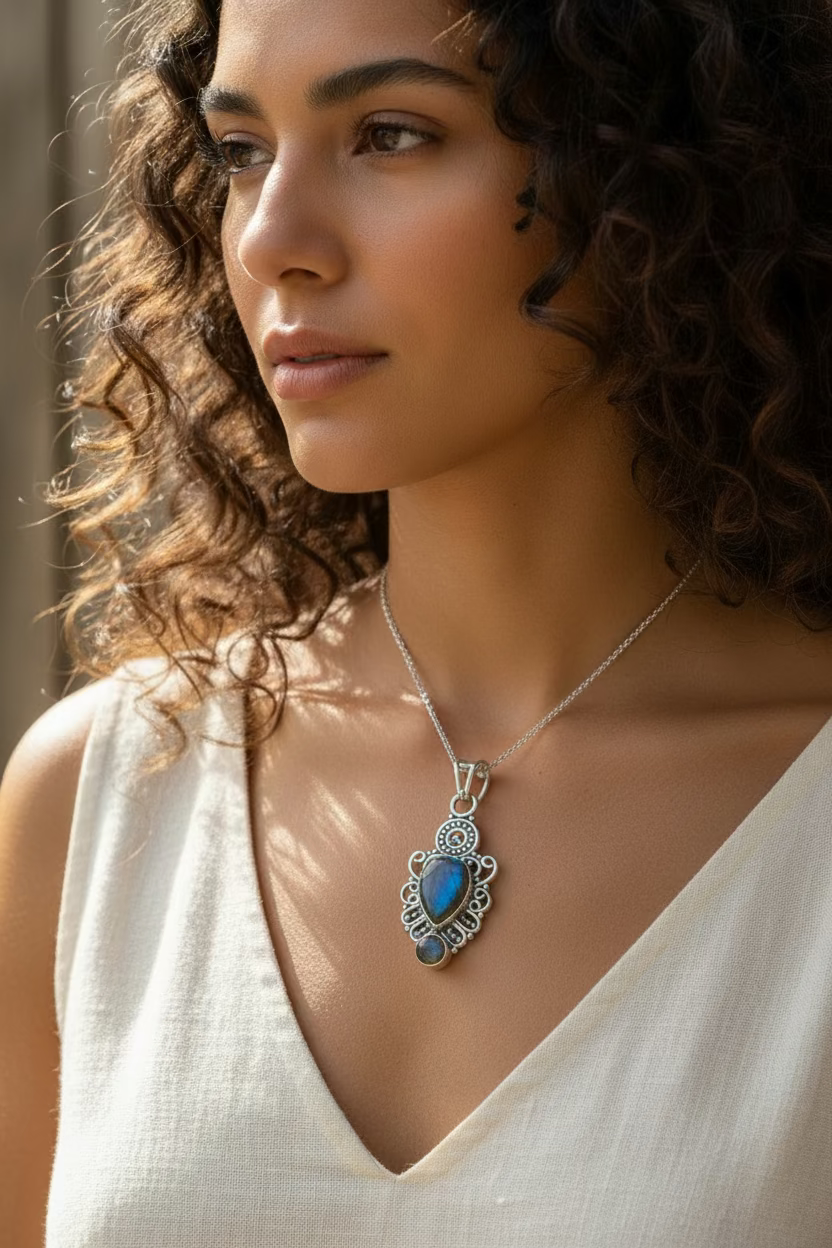 Fiona Labradorite Necklace