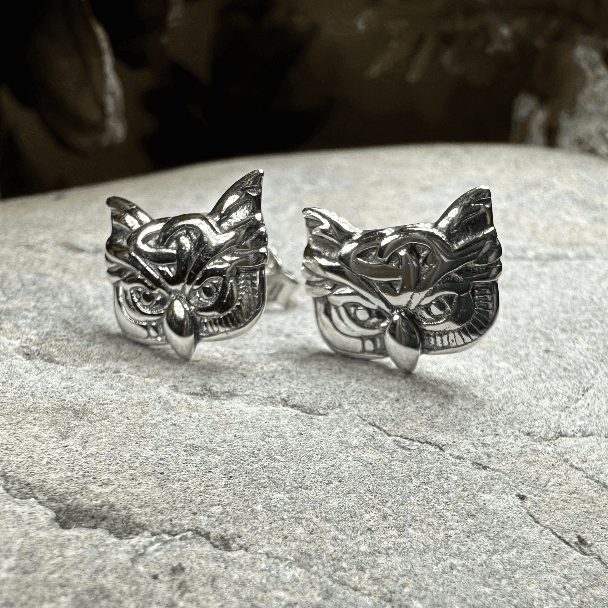 Lyssie Owl Stud Earrings - 