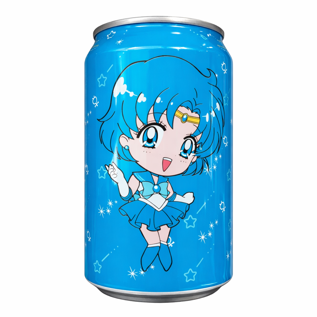 Ocean Bomb Sailor Moon Sparkling Water Pear Flavor (330ml) (Taiwan)
