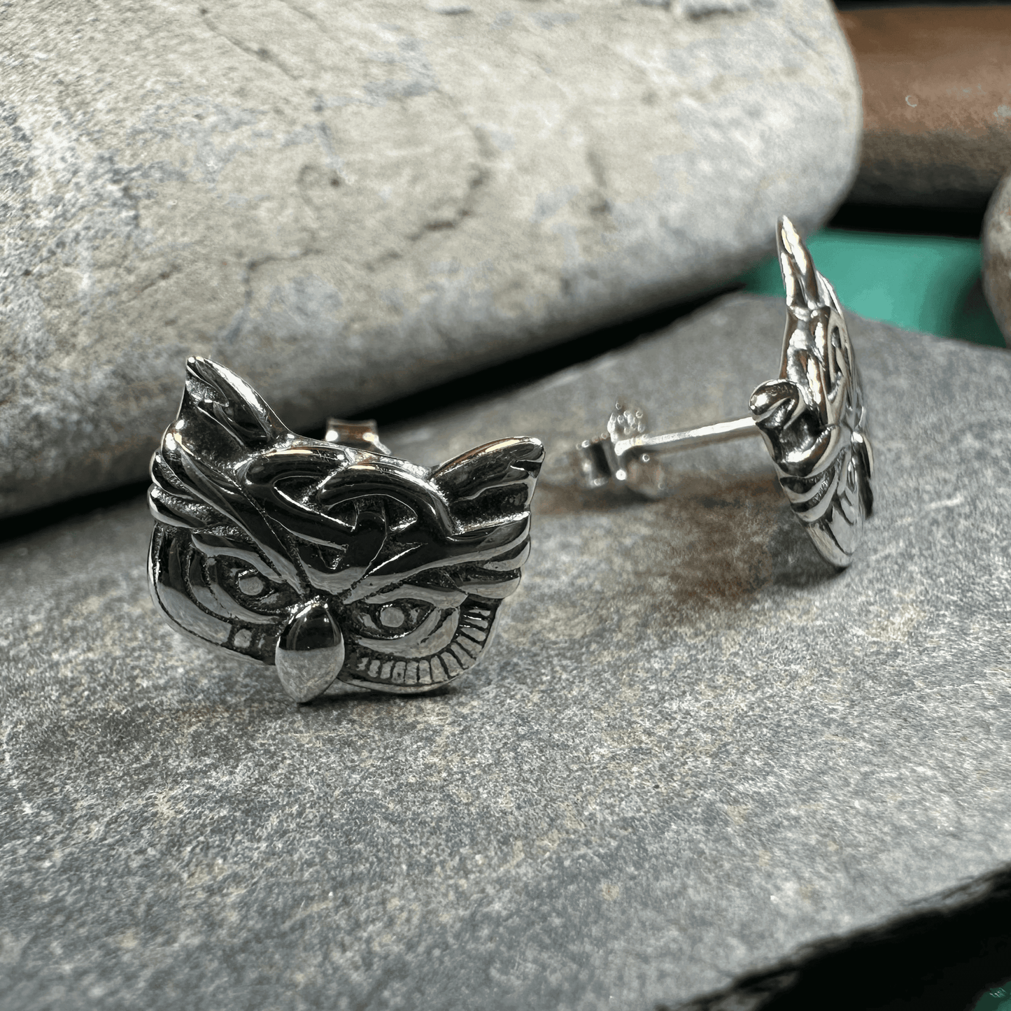 Lyssie Owl Stud Earrings - 