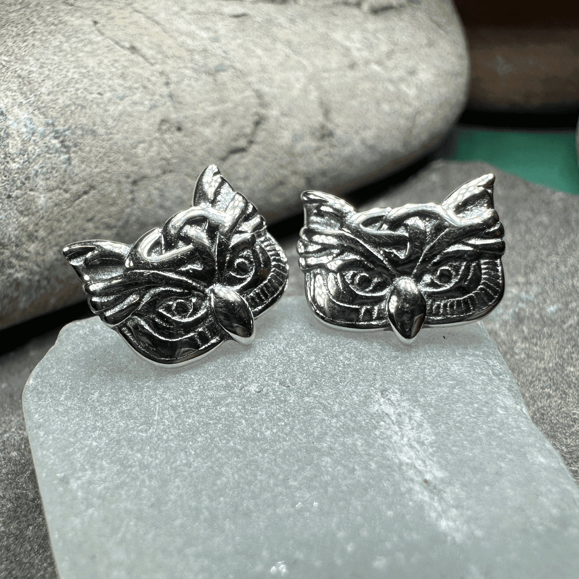 Lyssie Owl Stud Earrings - 
