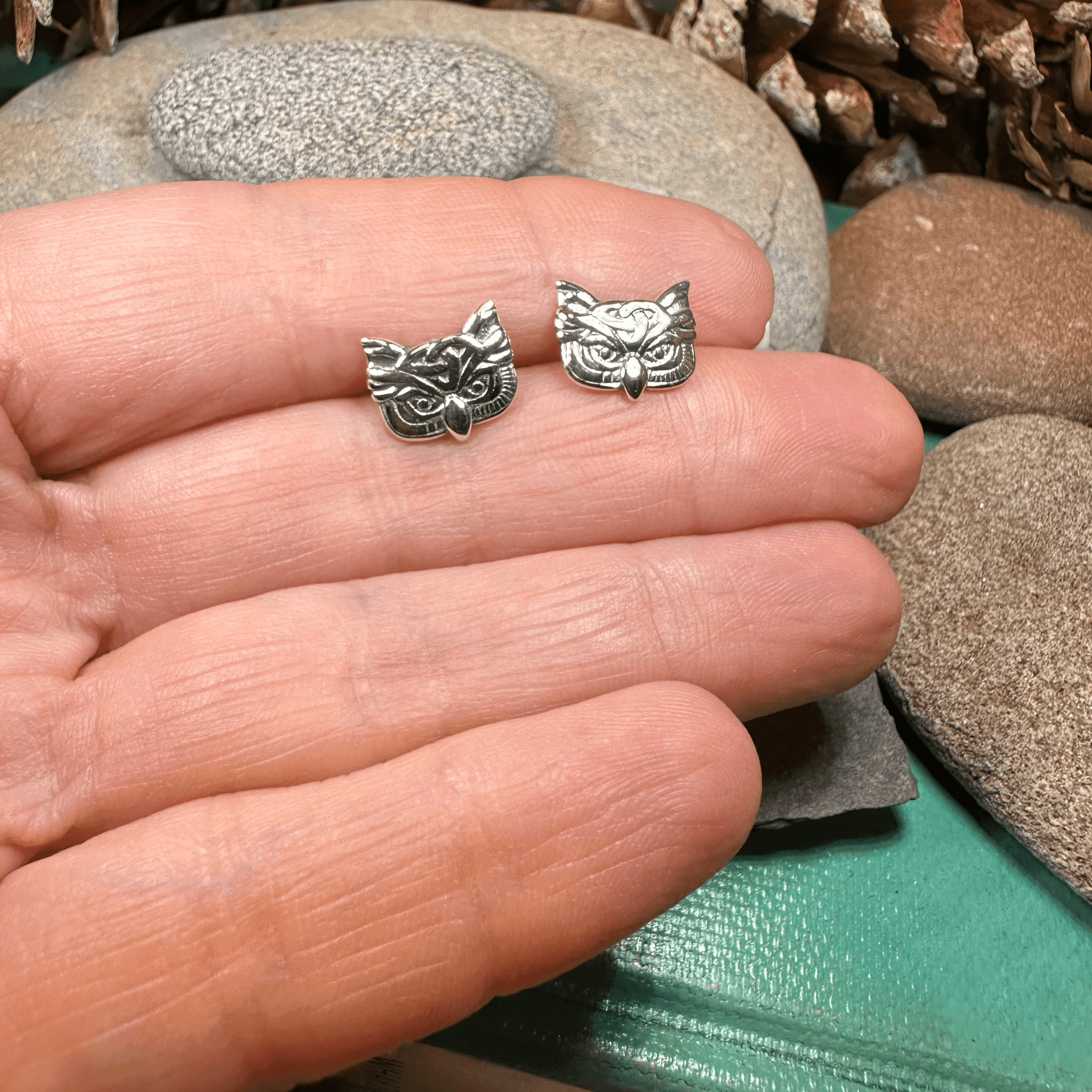 Lyssie Owl Stud Earrings - 