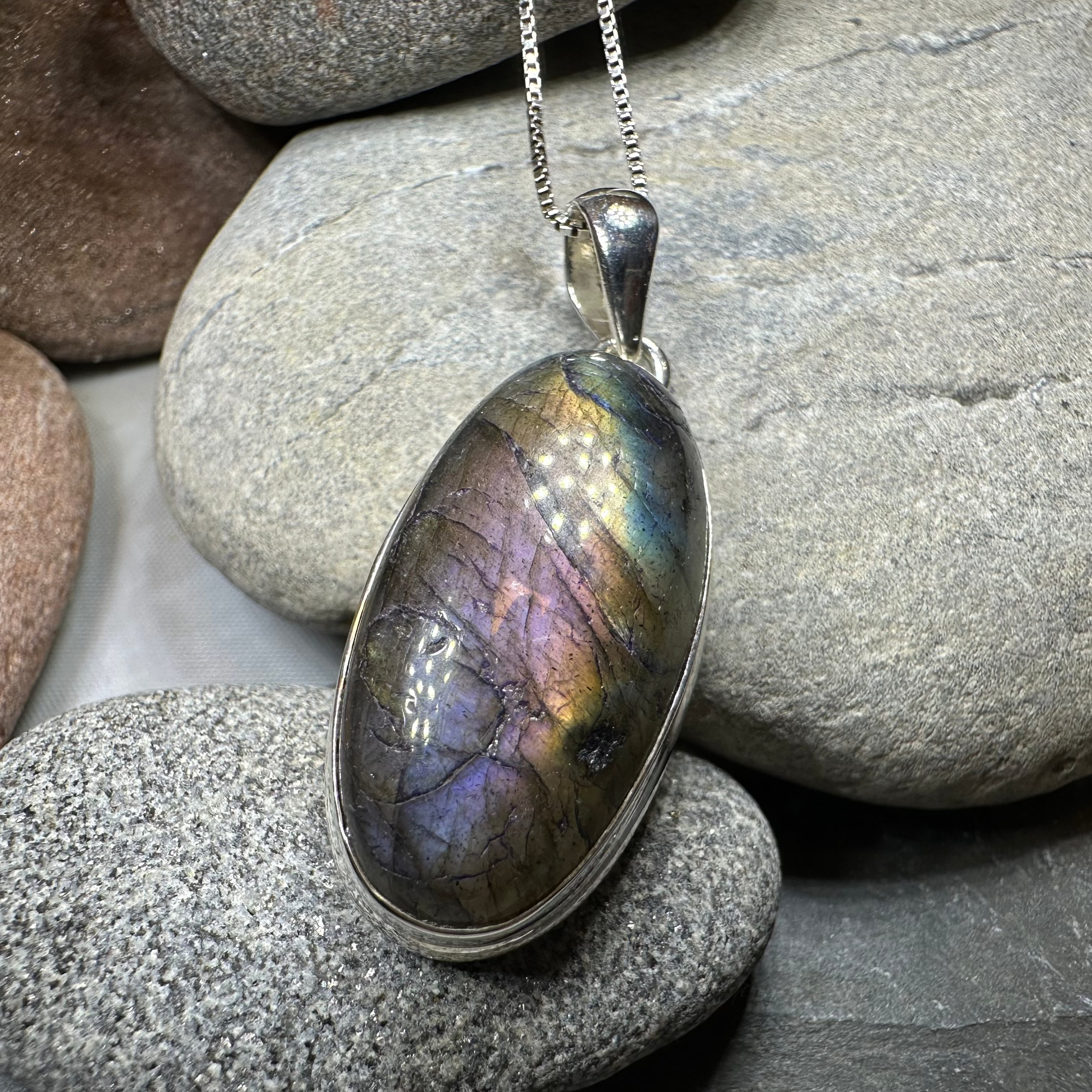 Celtic Purple Night Necklace