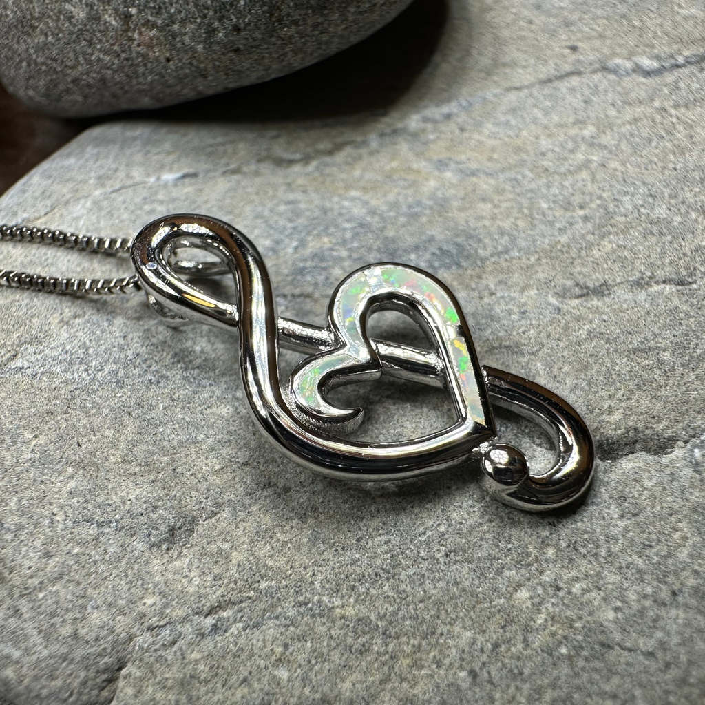 Opal Music Necklace