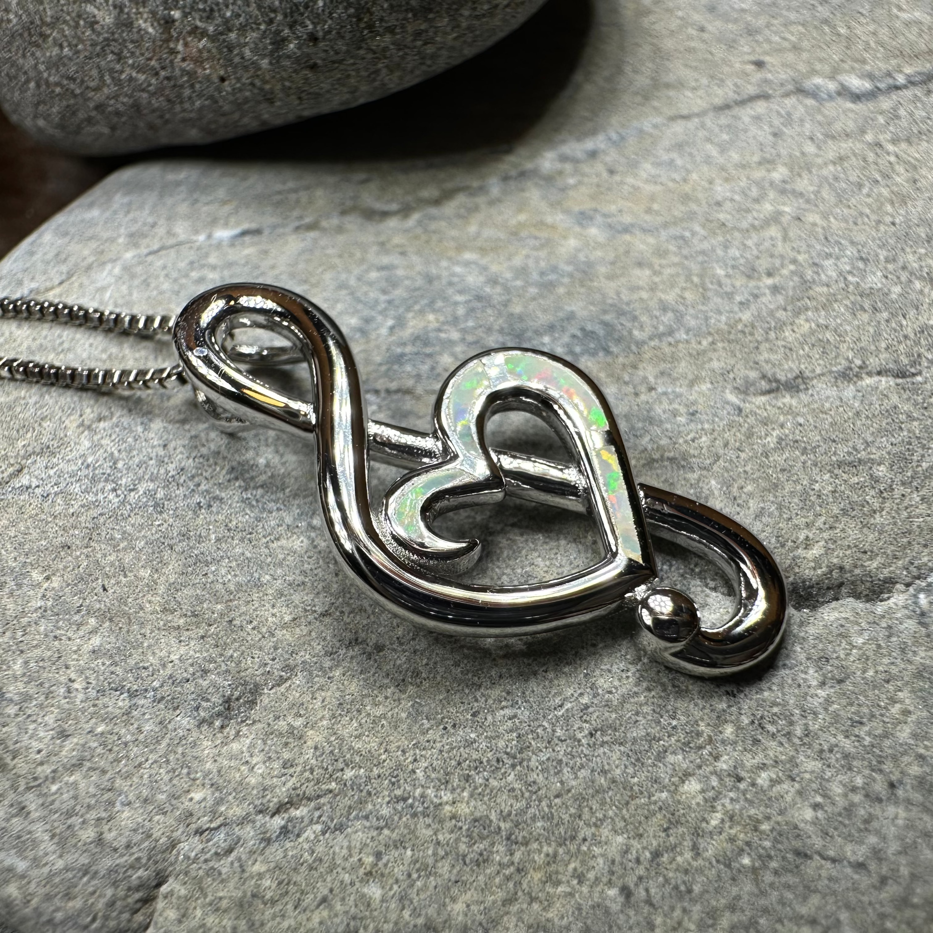 Opal Music Necklace