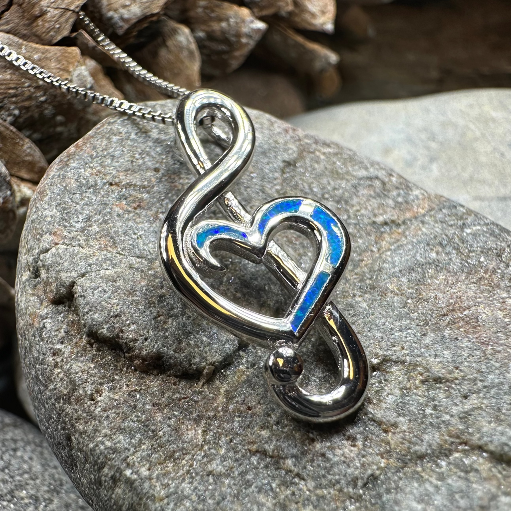 Opal Music Necklace