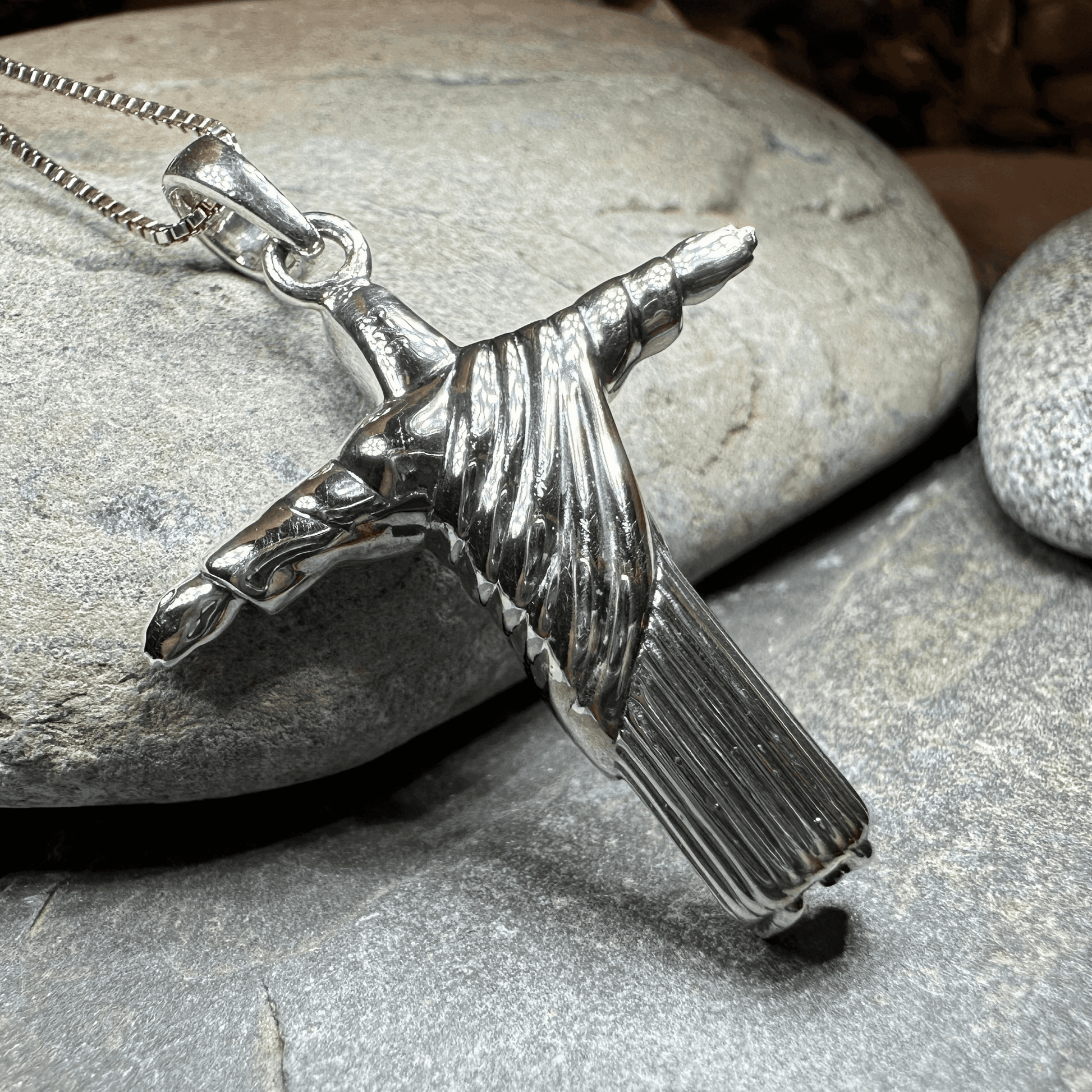 Christ the Redeemer Cross Necklace - 18