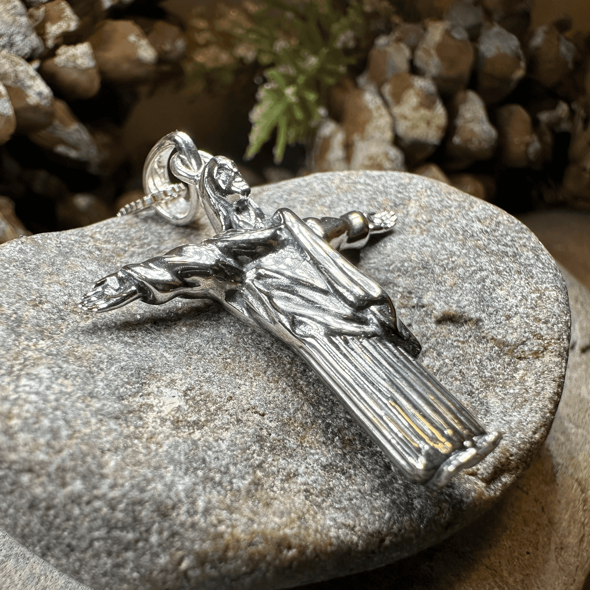 Christ the Redeemer Cross Necklace - 18