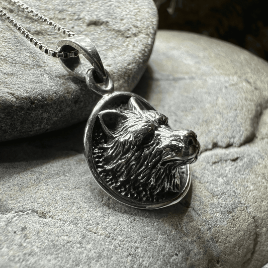 3-D Wolf Necklace - 