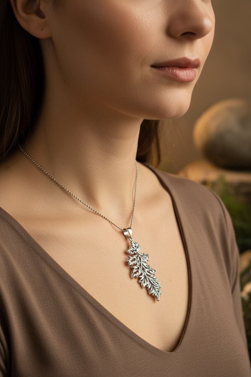 Derwen Oak Leaf Necklace