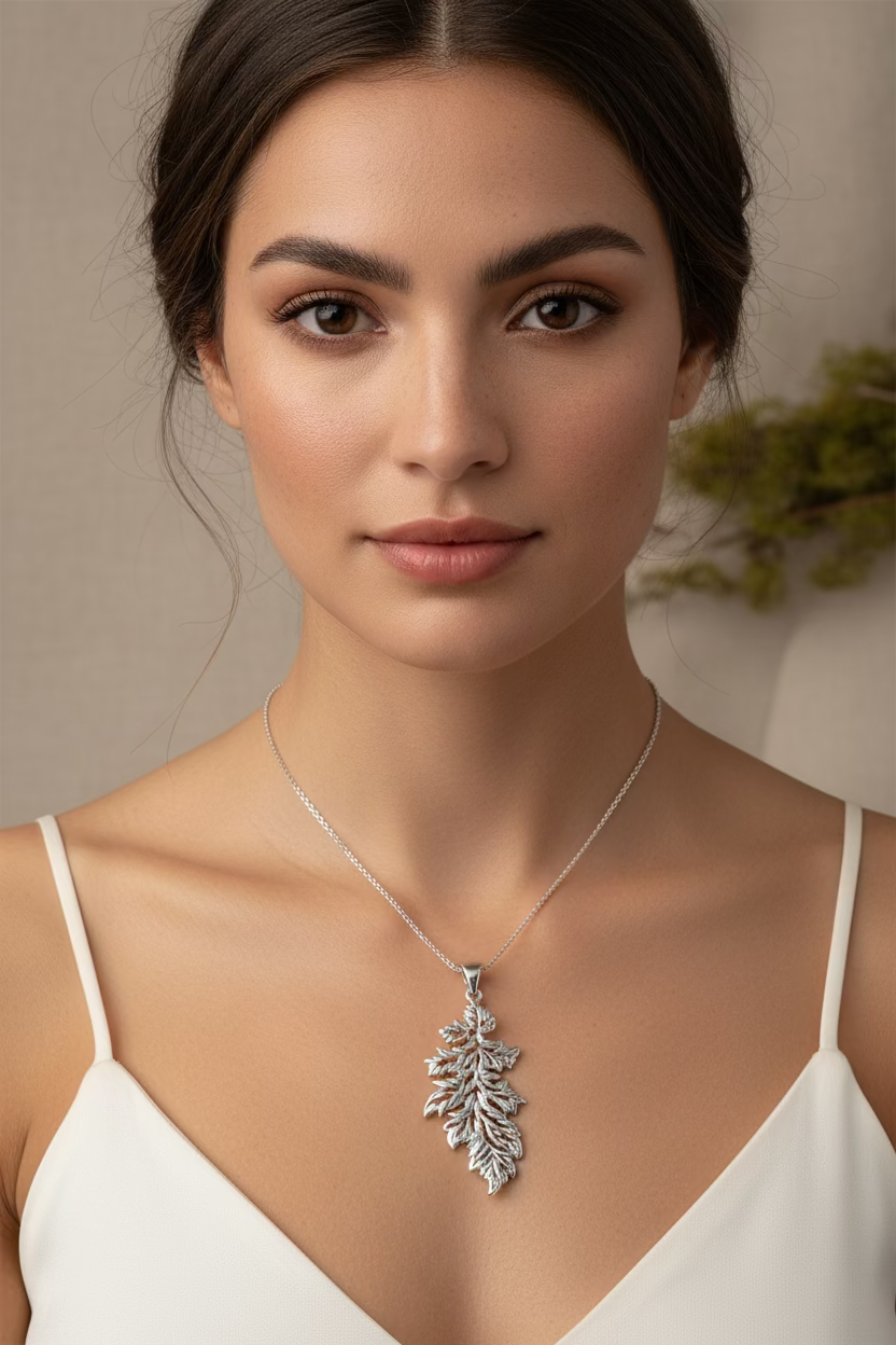 Derwen Oak Leaf Necklace
