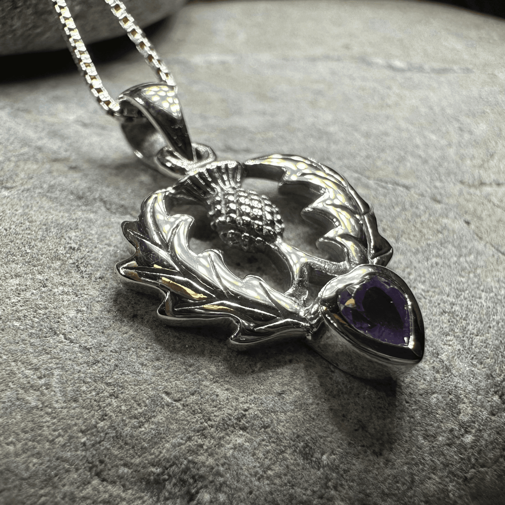Millie Thistle Necklace - 18 / Amethyst