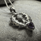 Millie Thistle Necklace - 18 / Amethyst