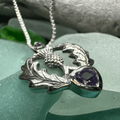 Millie Thistle Necklace - 18 / Amethyst