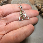 Celtic Trinity Knot Moon Necklace