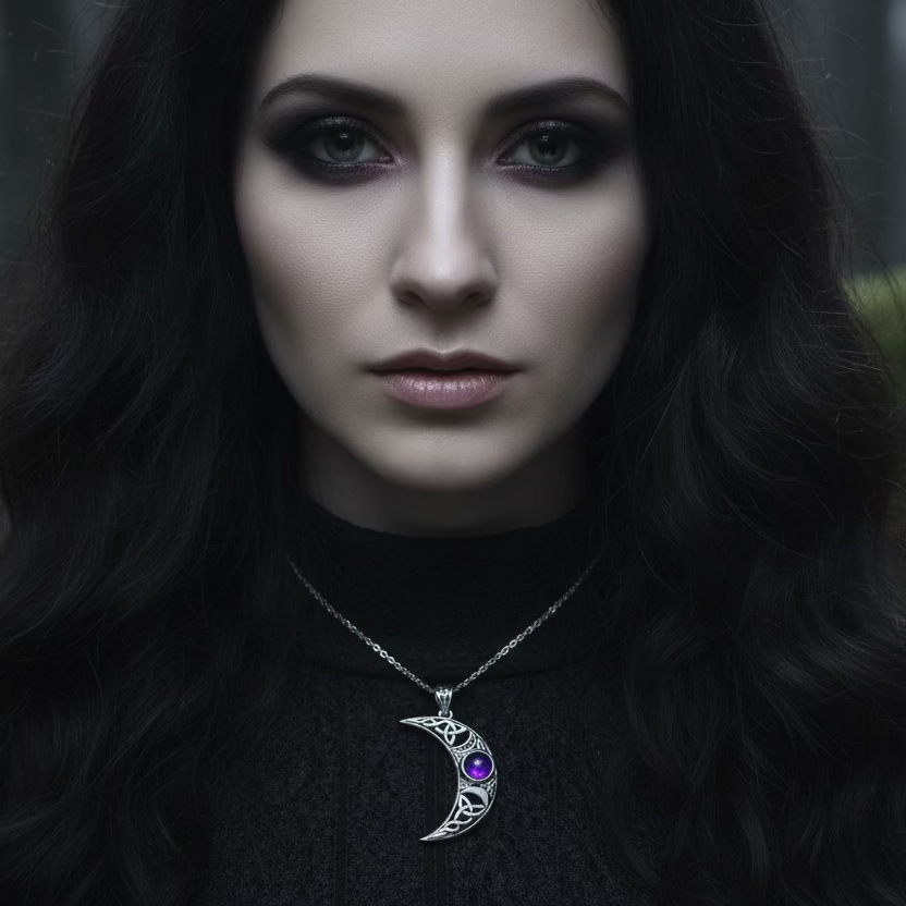 Sabrina Triple Moon Necklace