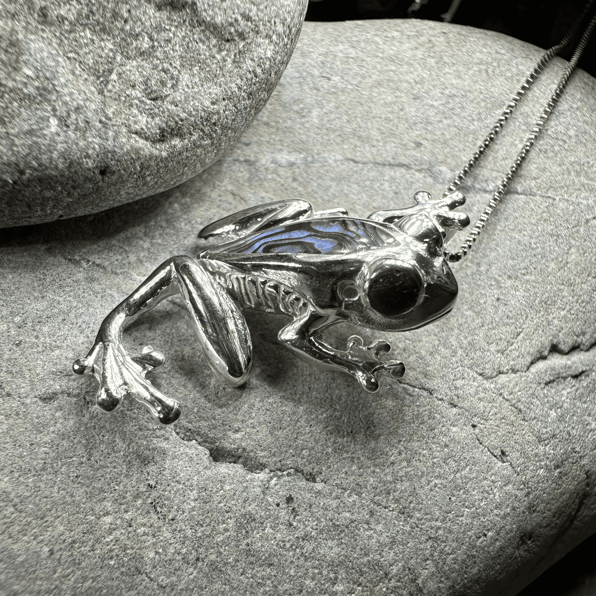 Abalone Frog Necklace - 