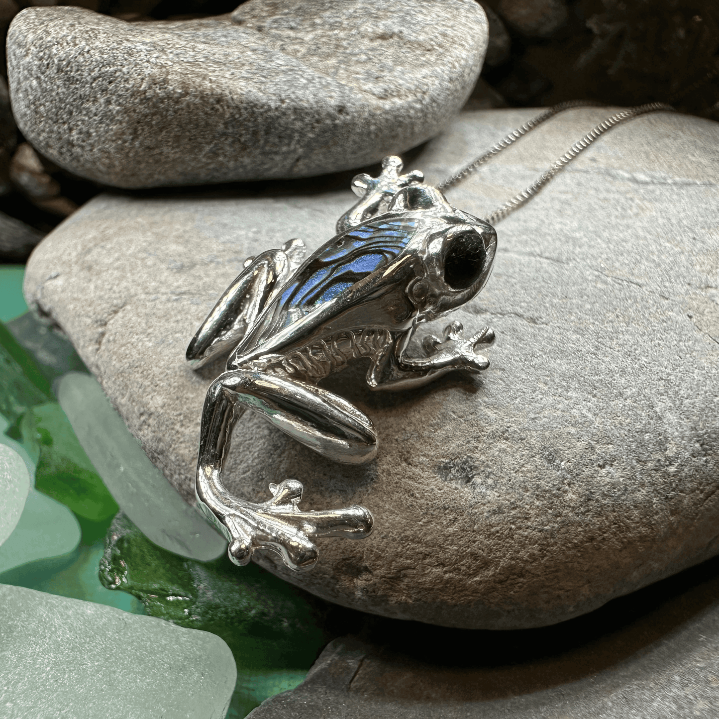 Abalone Frog Necklace - 