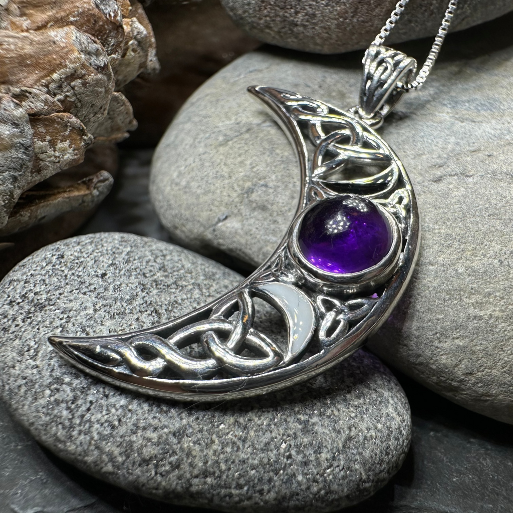 Sabrina Triple Moon Necklace