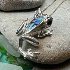 Abalone Frog Necklace