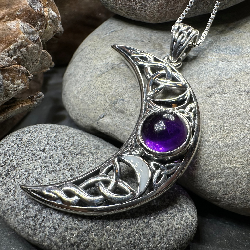 Sabrina Triple Moon Necklace